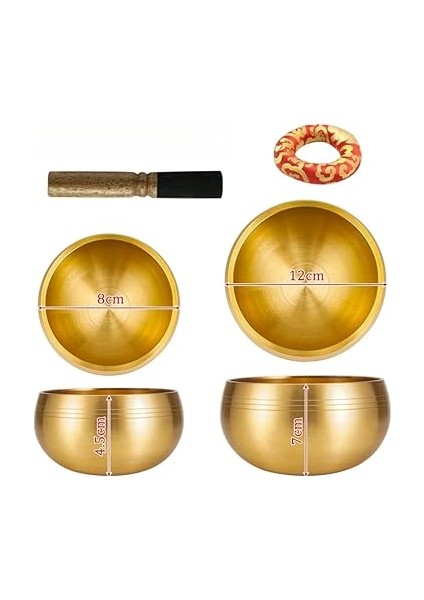 Bless El Yapımı Tibet Şarkı Kase Seti - Meditasyon, Yoga ve Çakra Dengeleme Için Nepal Ses Kasesi, Dekoratif Farkındalık Hediyesi (11 Cm/4,3 Inç) fiyatları