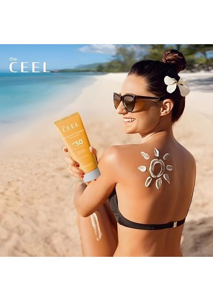 Ceel Leke Karşıtı Tüm Ciltler Için Yüksek Korumalı Spf 50 Güneş Kremi Glutatyon Etkili 50 ml indirimleri
