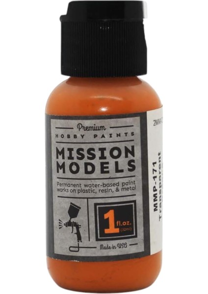 Models Şeffaf Turuncu Akrilik Boya 1oz MIOMMP171 Plastik Boya Akrilik