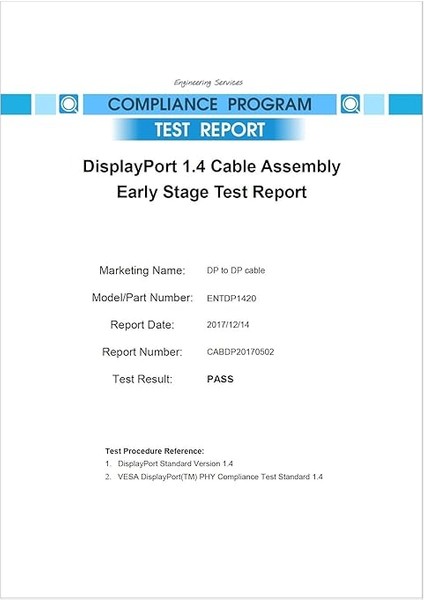 V1.4 Vesa Displayport Sertifikalı 32.40 Gbps Bandwith Hbr3 8k 60Hz, 4K 144Hz, 4K 120Hz, 4K 60Hz, 2k 240Hz, 2k 165Hz, 1080P 240Hz Destekli Hdr, Freesync, G-Sync Displayport Kablo indirimleri