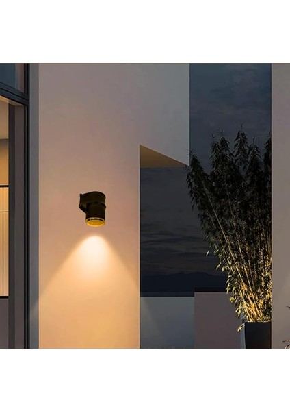 Geldi Tekli Çağlayan Aplik IP54 Dış Mekan Zita Bahçe Aydınlatma Duvar Apliği + GU10 LED Ampul (Turuncu) fiyatları