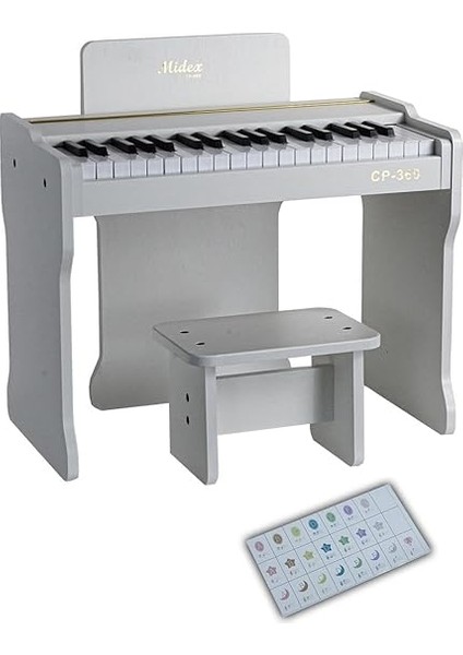 CP-360WH Ahşap Çocuk Piyanosu Pilli 37 Tuşlu Gerçek Piyano Tuşları fırsatları