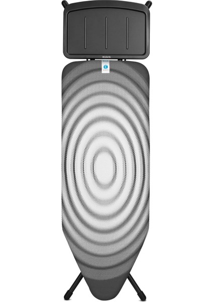 124X45CM (C) Buhar Kazanı Standlı Tıtan Oval Desenli Ütü Masası - Ssuh
