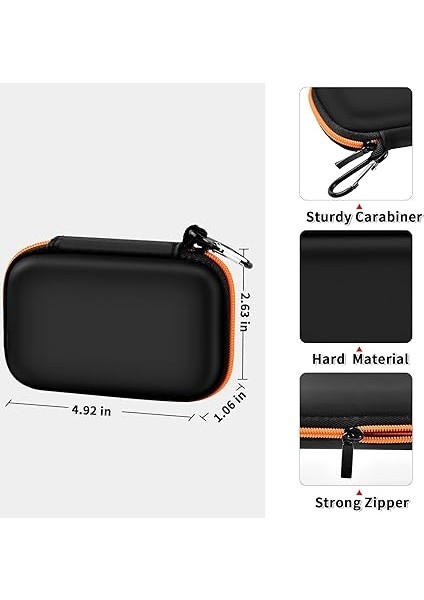 Kılıf Sandisk 1tb 2tb 500GB 4tb/pro Extreme Taşınabilir SSD Için, SDSSDE61/SDSSDE60/SDSSDE81/SDSSDE30/SDSSDE60 Için Harici Katı Hal Sabit Disk Depolama Tutucu (Yalnızca Kutu) (Turuncu) fiyatları