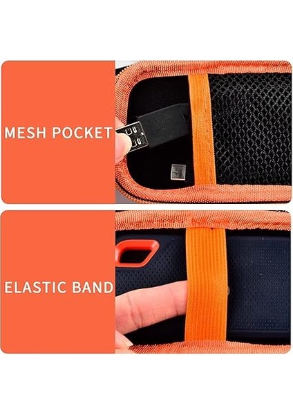 Kılıf Sandisk 1tb 2tb 500GB 4tb/pro Extreme Taşınabilir SSD Için, SDSSDE61/SDSSDE60/SDSSDE81/SDSSDE30/SDSSDE60 Için Harici Katı Hal Sabit Disk Depolama Tutucu (Yalnızca Kutu) (Turuncu) modelleri