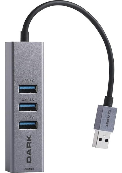 10/100/1000 Gigabit Ethernet + 3 Port Usb3.0 Hub Çoklayıcı Dönüştürücü (DK-AC-USB332GL) modelleri