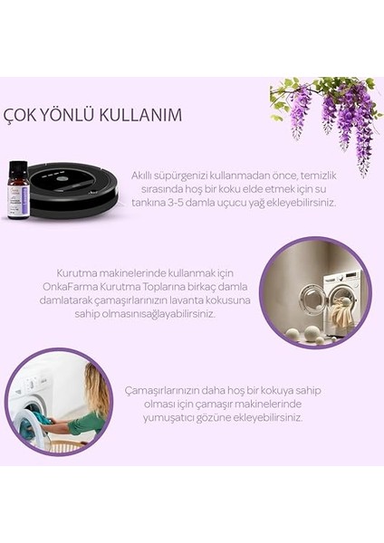 Farma Lavanta Uçucu YAĞ%100 Doğal Saf Katkısız Aromaterapi Cilt Bakım Yağı Buhurdanlık Kokusu 10 ml indirimleri