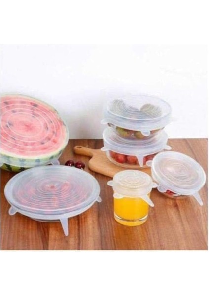 6'lı Streç Stretch Silikon Kapak Kavanoz Bonesi