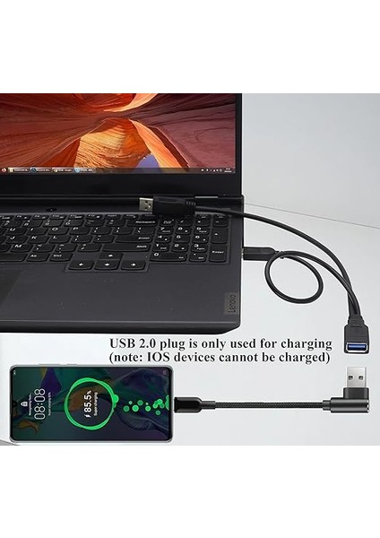 USB 3.0 Y Bölücü, 1 Çift Erkek ve 2 Dişi Adaptör Kablosu, Veri Senkronizasyonu ve Şarj Için Kullanılır, Sabit Sürücüler, Kameralar, Yazıcılar Vb. Ile Uyumlu (30CM-F/ÇIFT M) fiyatları