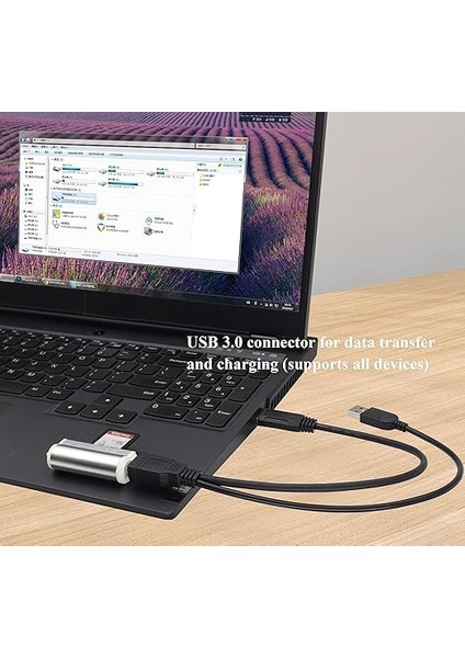 USB 3.0 Y Bölücü, 1 Çift Erkek ve 2 Dişi Adaptör Kablosu, Veri Senkronizasyonu ve Şarj Için Kullanılır, Sabit Sürücüler, Kameralar, Yazıcılar Vb. Ile Uyumlu (30CM-F/ÇIFT M) fırsatları