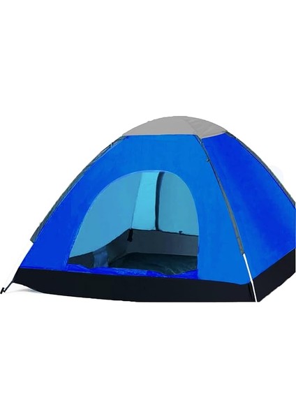 3 Kişilik Manuel Yazlık Konforlu Kamp Çadırı 200X150X110CM Lacivert AL3893
