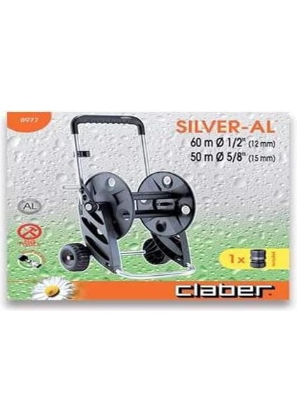 Ego Claber 8977 Sılver-Al Hortum Makarası