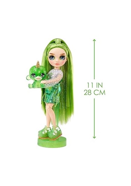 Rainbow High Jade Parlak Slime ve Evcil Hayvan Serisi Bebeği modelleri