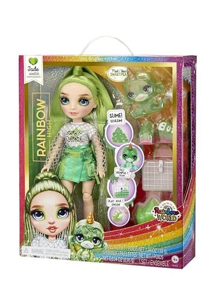 Rainbow High Jade Parlak Slime ve Evcil Hayvan Serisi Bebeği indirimleri