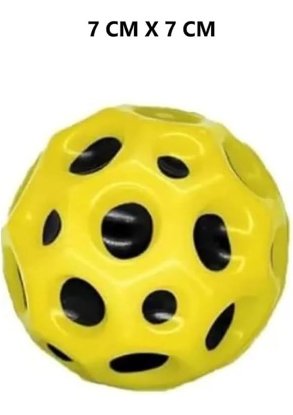 Ball (Yükseğe Zıplayan Top) - 7 cm - Süper Eğlenceli Uzay Topu - Space - Bouncy Ball - Sarı fiyatları