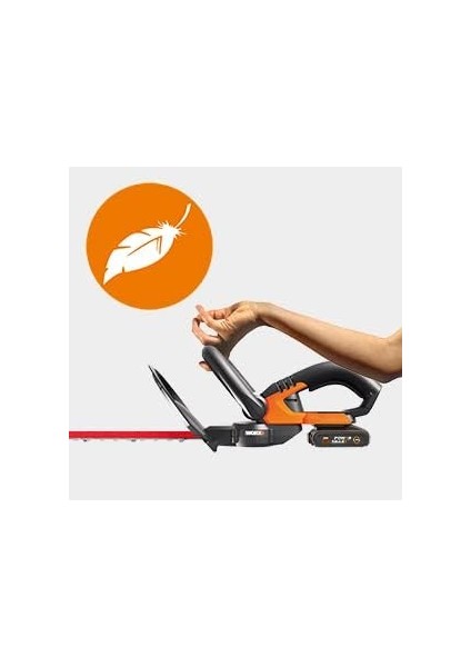 WG260E.5 20VOLT 2.0AH. Li-Ion 61CM Profesyonel Çit Budama indirimleri