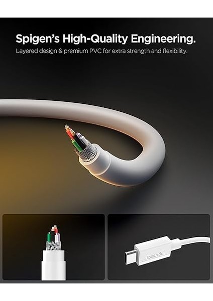 Usb-C To Usb-C 2 Metre Kablo 60W Güç/pps 2.0 Super Hızlı Şarj / 480 Mbps Data Aktarım Hızı Type-C Ekstra Dayanıklı White - ACA08719 indirimleri