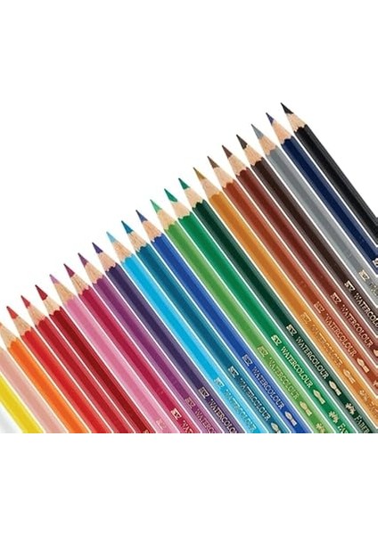 Karton Kutu Sulu Boya Kalemi, 24 Renk, Suda Çözünebilir, Fırça ve Kalem Hediyeli, Yaratıcılığı Destekleyen Boya Kalemi indirimleri