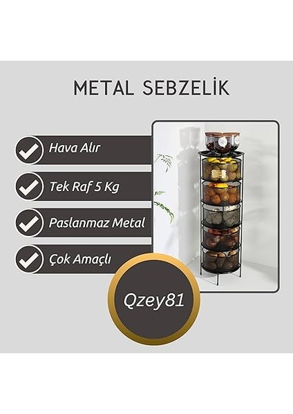 Katlı Açılır Kapanır Paslanmaz Metal Sebzelik Yükseklik 94 cm -(Siyah) indirimleri