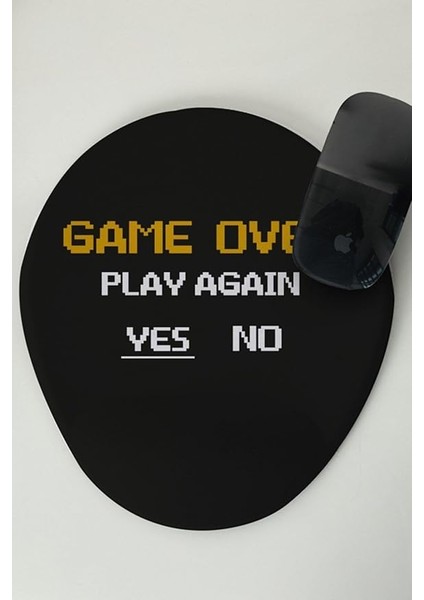 Gamer Sevgiliye Hediye Game Over Tasarımlı Mouse Altlığı Mouse Pad Mousepad