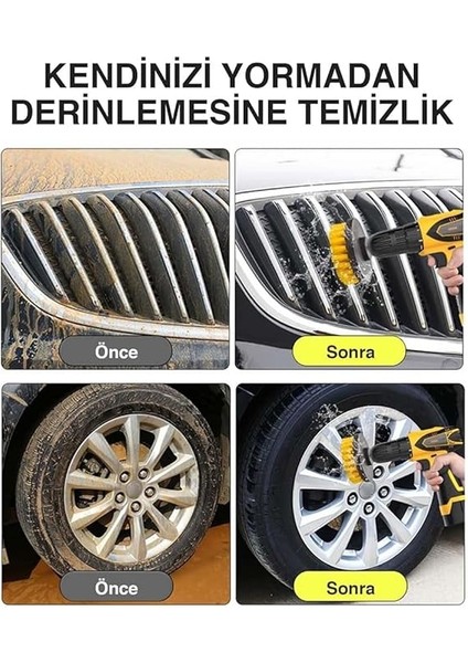3'lü Matkap Temizlik Fırça Seti - Matkap Fırça Başlığı Seti - Banyo Zemin Temizliği - Oto Araç Fırça Seti - Seramik Temizliği indirimleri