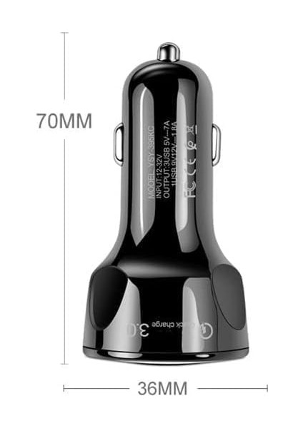 - Araç Şarj Cihazı Oto Çakmaklık, 55W Telefon Şarj Cihazı 3 Girişli Çakmaklık Adaptör CR10 3.1A 20W fırsatları