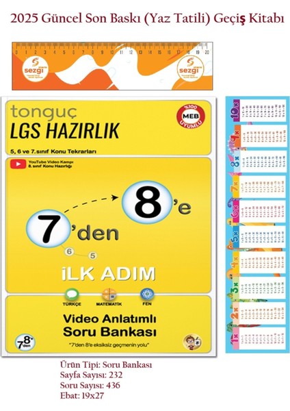 7'den 8'e Hazırlık Kitabı (Yaz Tatili)