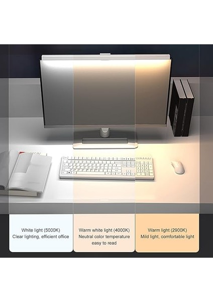 Ekran Işık Çubuğu Dokunmatik Kontrol Ayarlanabilir Parlaklık Masaüstü Bilgisayarlar ve Dizüstü Bilgisayarlar Için Kolay Kurulum (Whıte) fiyatları