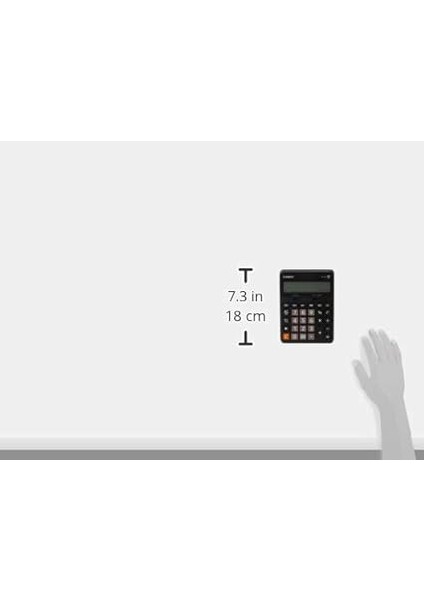 DX-12B-BK-W-DC Casio Ekononik Hesap Makinesi, Siyah indirimleri