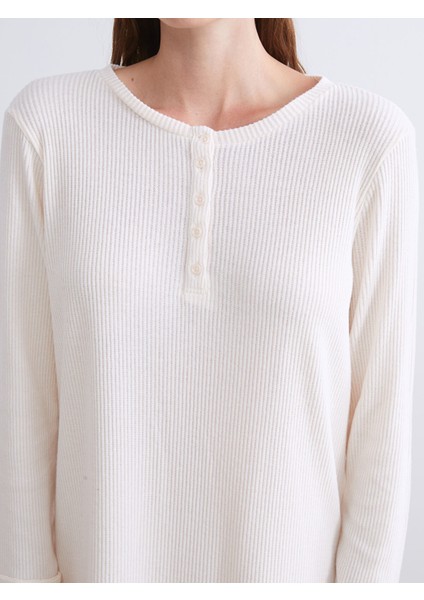 Yeni Sezon Bisiklet Yaka Kadın Gecelik modelleri