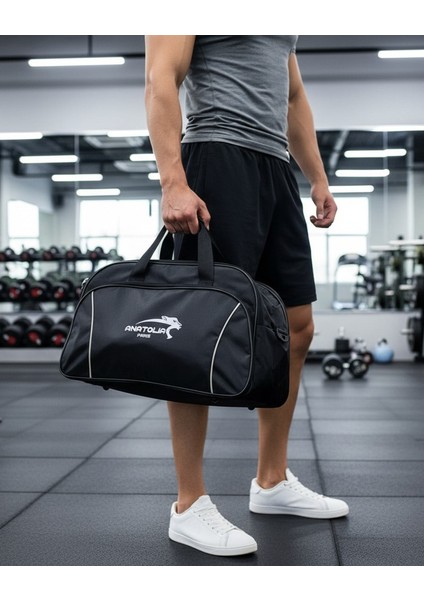 Anatolia Pars Unisex Astarlı Su Geçirmez Kumaş U Kapak Seyahat ve Spor Çantası-Orta Boy