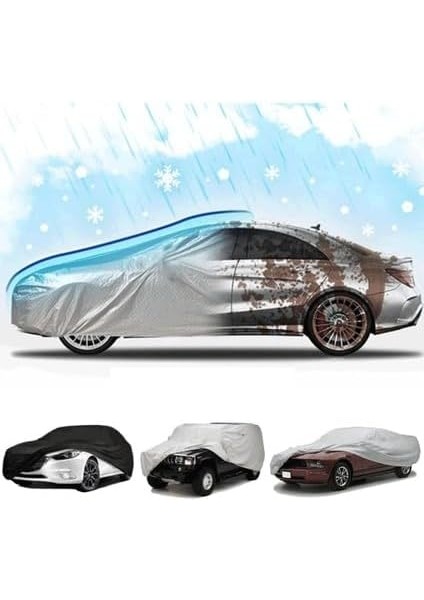 Lıne Vw Golf Mk6 2009-2013 ile Uyumlu, Su Geçirmez, 4 Mevsim Araç Brandası