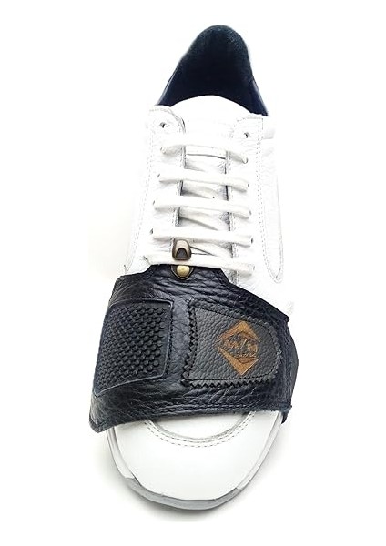Mtn MAK77 Motosiklet Ayakkabı Koruma Pedleri, Vites Ayakkabı Koruyucu,motorcycle Shoe Protector,motosiklet Deri AKSESUAR%100 Doğal Deri (Siyah) fırsatları