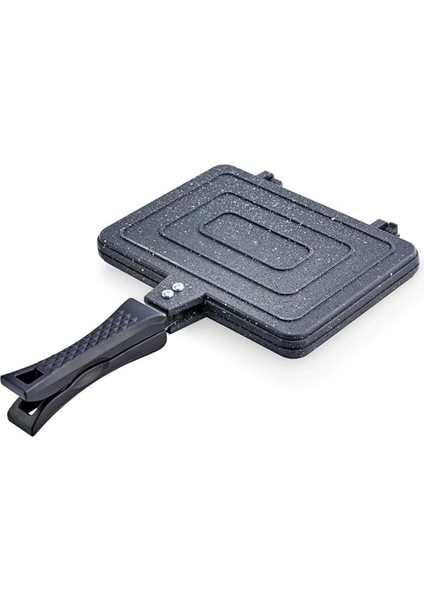 Cookware Döküm El Tost Makinası Ocak Üstü Kilitli ZK-904