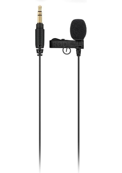 Lavalier Go, Wireless Go Serisi ile Uyumlu Profesyonel Lavalier Mikrofon, 3.5 mm Jak, 4.5 mm Kapsül, Pop Filtre (Siyah)