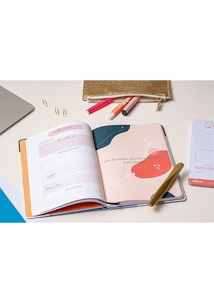 Color 17X24 Metalik Süresiz Planlayıcı Ajanda Deft Mavi fırsatları