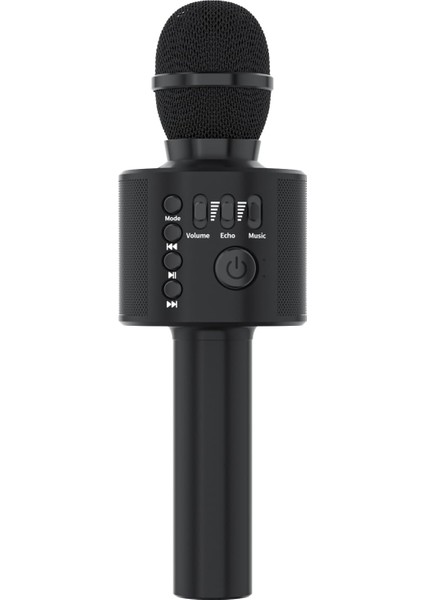 Kablosuz Karaoke Mikrofonu, Çocuklar Için, Siyah