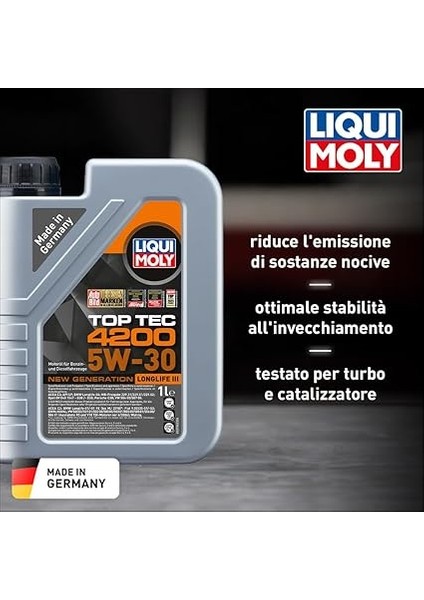 Moly Top Tec 4200 5W-30 New Generation 1 Litre Otomotiv Bakım Ürünü fiyatları