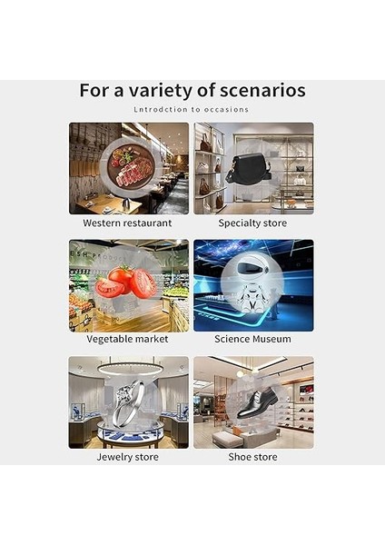 Projeksiyon Mağazası Reklam Makinesi Için 3D Holografik Fan, 4 Yaprak Tip Hologram Fanner Çözünürlük Hologram Fan Ekran Video Projektörleri (Ab Fişi) fiyatları