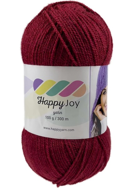Han Happy Joy 100GR 300M El Örgü Ipi (Kırmızı)