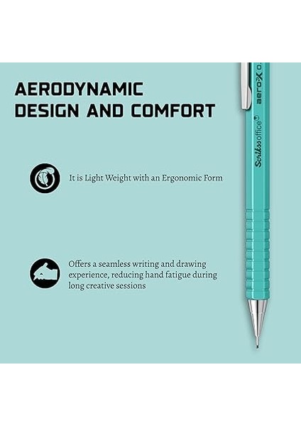 Office Aero-X Versatil 0.7 mm Turkuaz modelleri