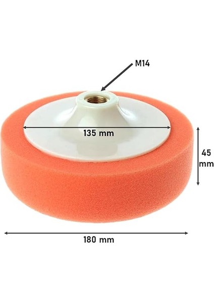 Bondit Turuncu Oto Pasta Cila Parlatma Polisaj Süngeri 150MM fırsatları