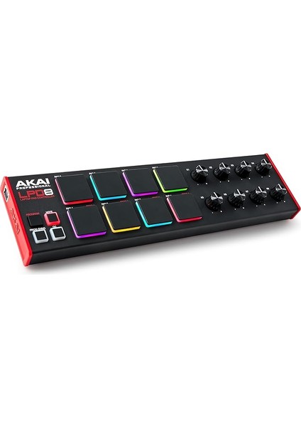 Professional Lpd8 - USB Mıdı Controller Mac ve Pc Için Duyarlı 8 Mpc Bateri Pedi, Atanabilir 8 Düğme ve Müzik Prodüksiyonu Yazılımı Dahil