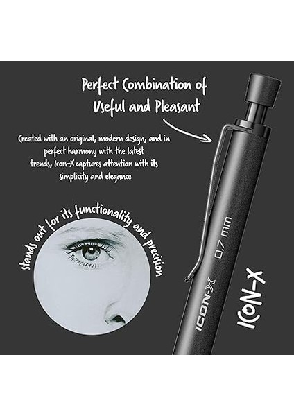 Office Icon-X Metal Versatil 0.7 mm Mat Siyah modelleri