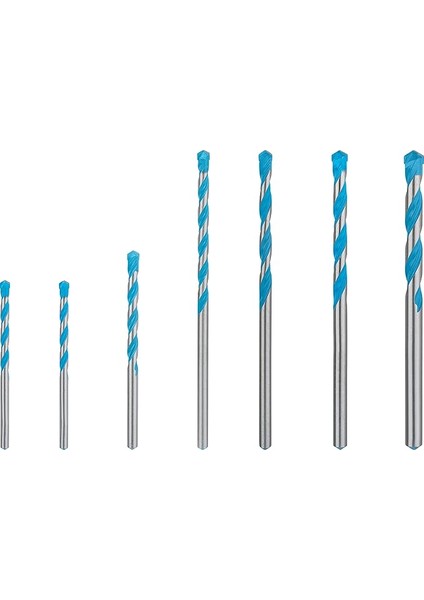 7 x Expert Cyl-9 Multiconstruction Matkap Seti (Beton, Yumuşak Fayans, Ø 5-10 Mm, Profesyonel Aksesuar, Darbeli Matkap/tornavida, Matkap/tornavida)
