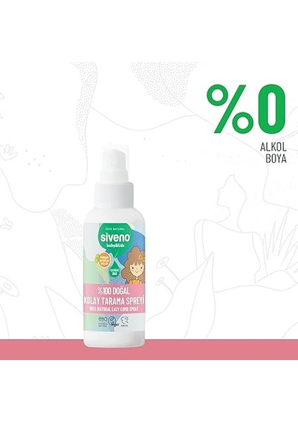 Doğal Kolay Tarama Spreyi Çocuklar Için Nemlendirici Hindistan Cevizi Yağlı 100 ml fırsatları