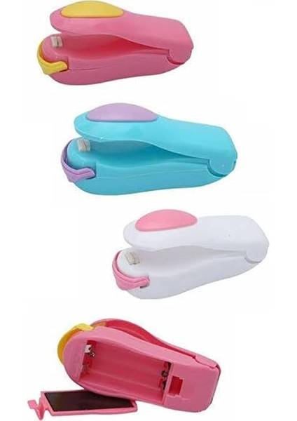 Pilli Poşet Kapatıcı Kapatma Makinası Ağzı Yapıştırma Aleti Buzdolabı Poşeti Kapatma Aparatı indirimleri