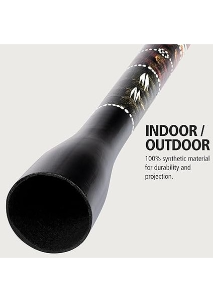 Perküsyon Sentetik Trombon Didgeridoo - Pitch Ayarlanabilir Rüzgar Enstrümanı - Tuning G, F, E, D, C - Fiberglas, Çok Renkli (Tsddg1-Bk) modelleri