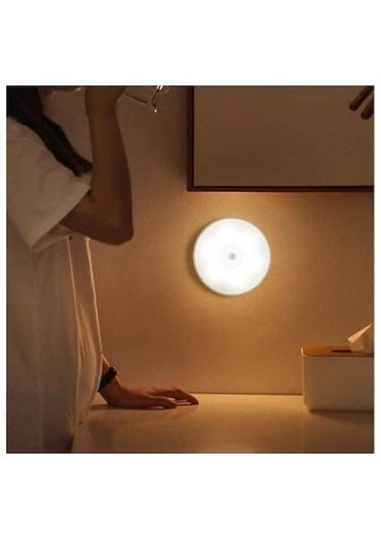 Hareket Sensörlü USB Şarjlı Spot Lamba Mıknatıslı ve Yapışkanlı Gün Işığı Renk LED modelleri