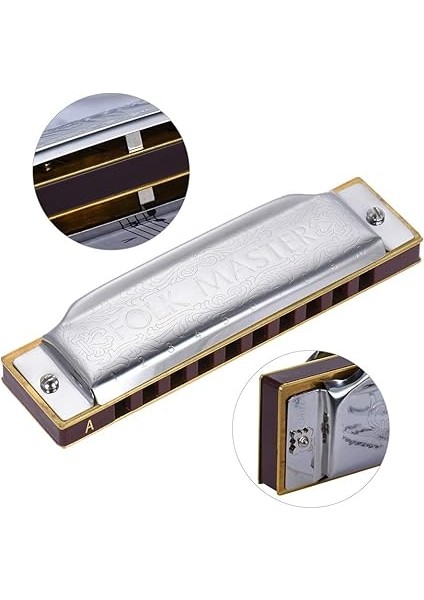 1072-A Folkmaster Standart 10 Delikli Diyatonik Armonika Yeni Başlayanlar Için 20 Tonluk Anahtar fırsatları